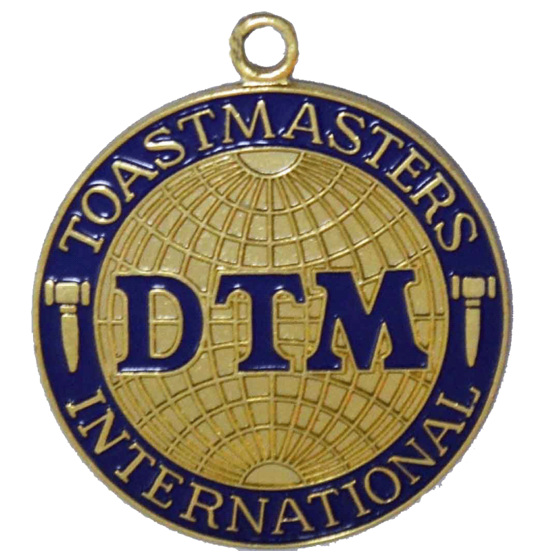 badge earned for mastery of public speaking